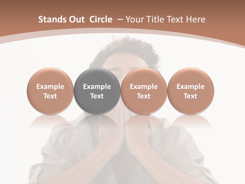 Notebook Phone Exasperated PowerPoint Template