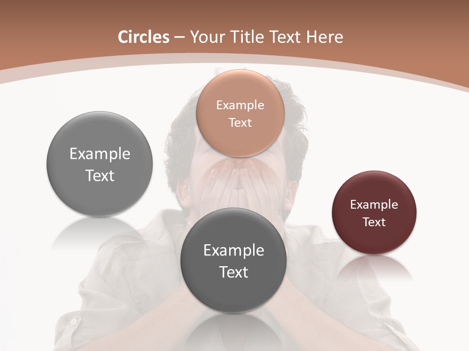 Notebook Phone Exasperated PowerPoint Template