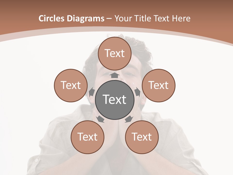 Notebook Phone Exasperated PowerPoint Template