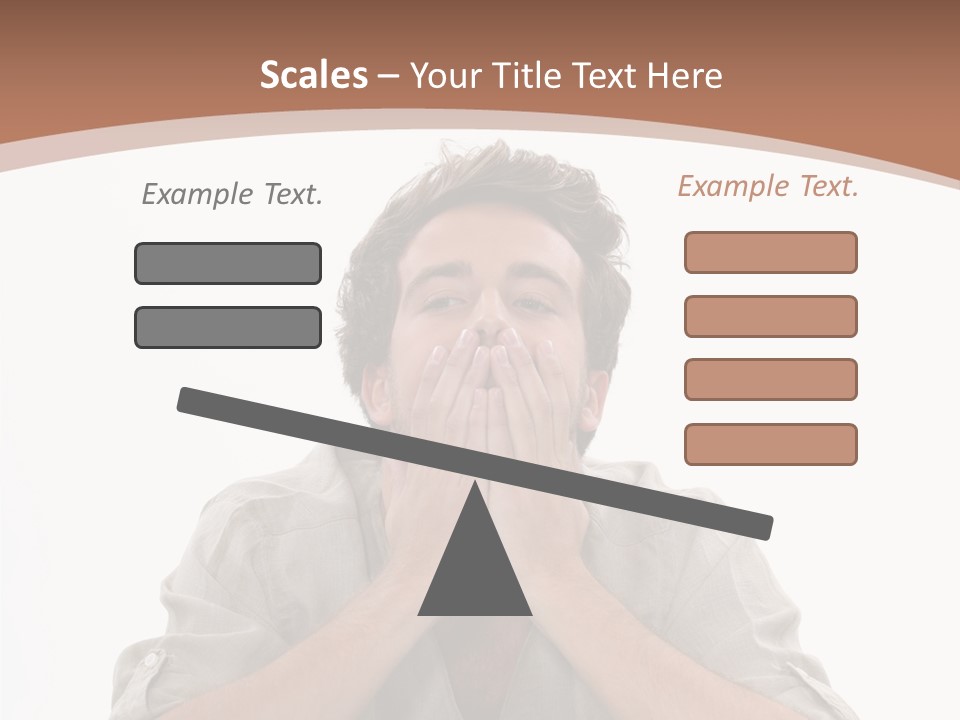 Notebook Phone Exasperated PowerPoint Template