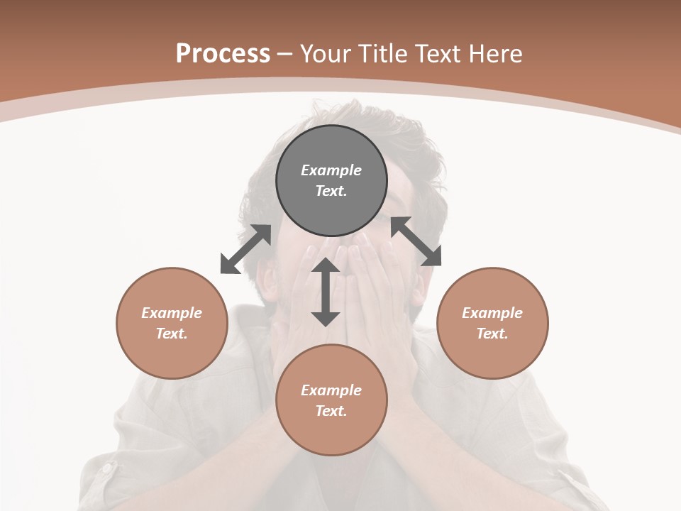 Notebook Phone Exasperated PowerPoint Template