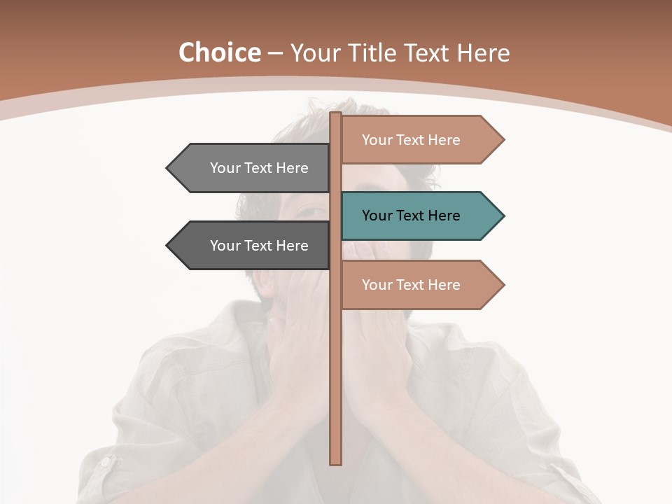 Notebook Phone Exasperated PowerPoint Template