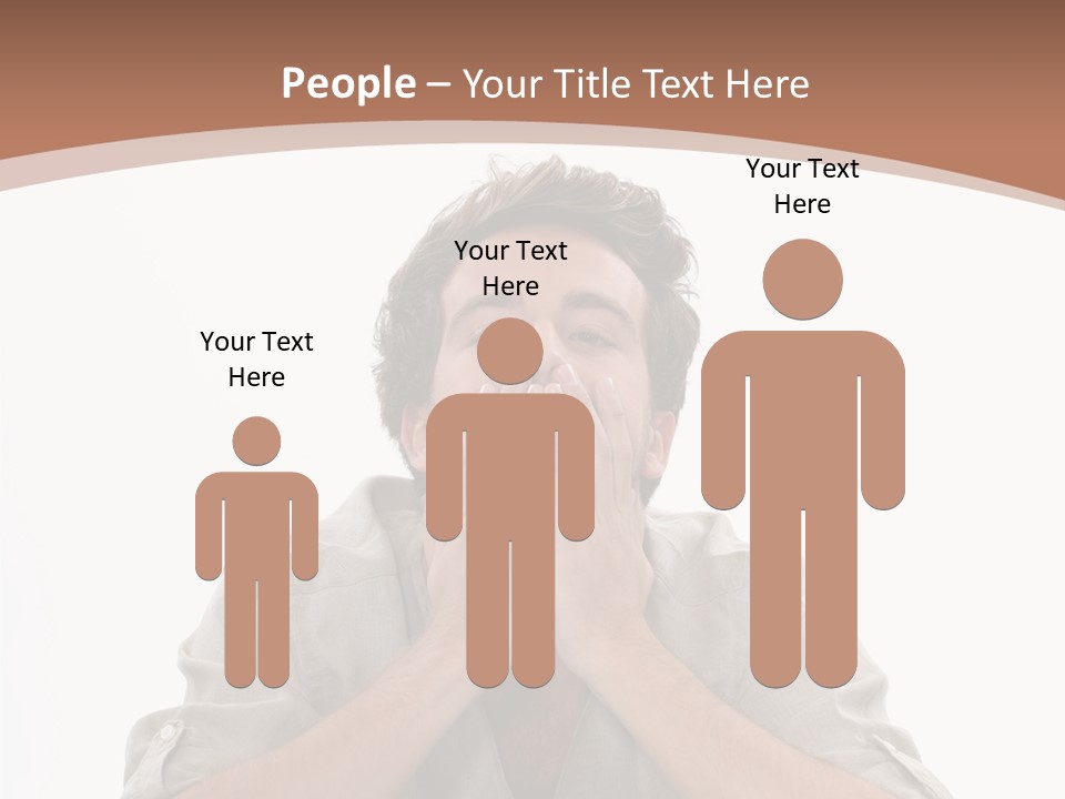 Notebook Phone Exasperated PowerPoint Template