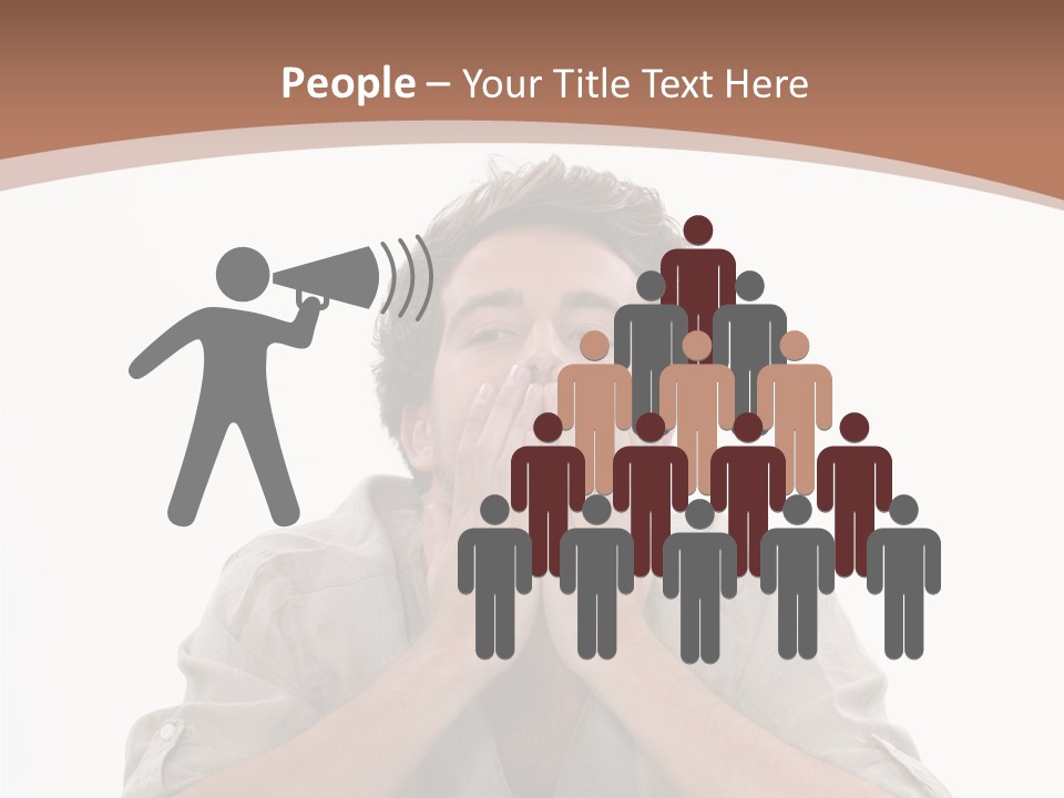 Notebook Phone Exasperated PowerPoint Template