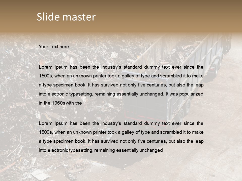 Metal Heavy Docks PowerPoint Template