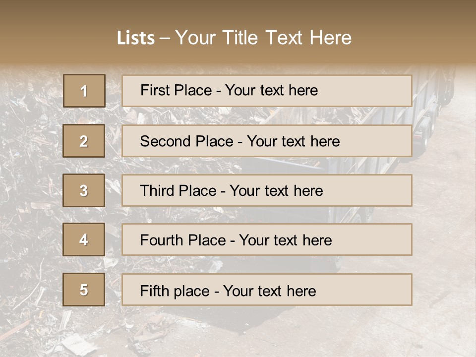 Metal Heavy Docks PowerPoint Template