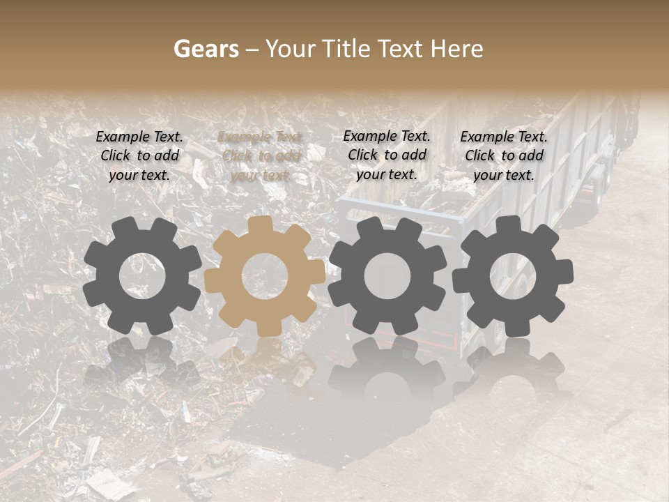 Metal Heavy Docks PowerPoint Template