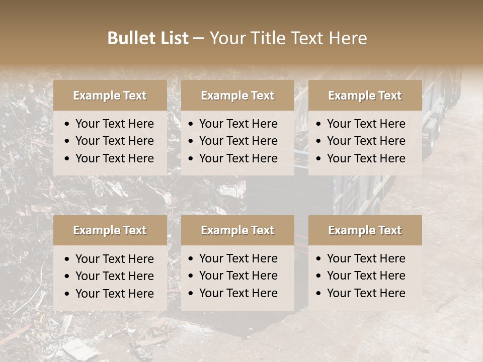 Metal Heavy Docks PowerPoint Template
