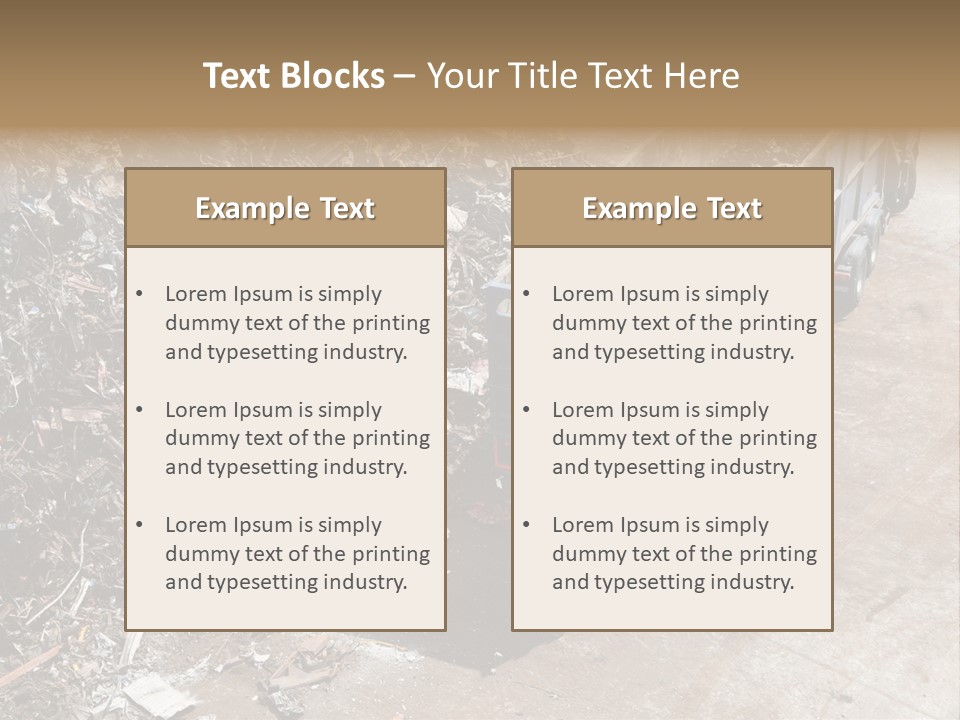 Metal Heavy Docks PowerPoint Template