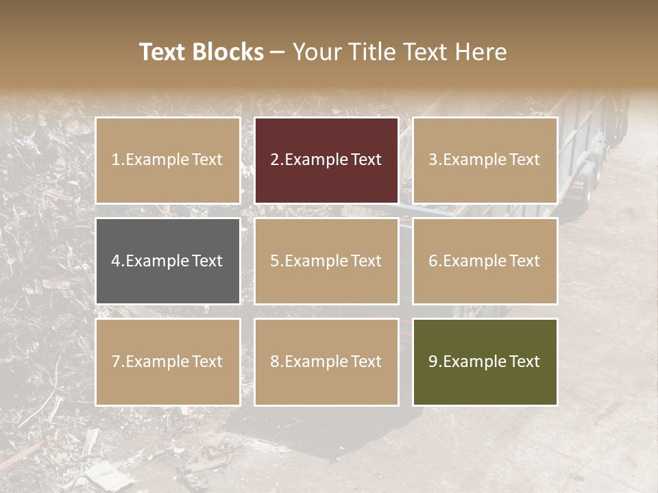 Metal Heavy Docks PowerPoint Template