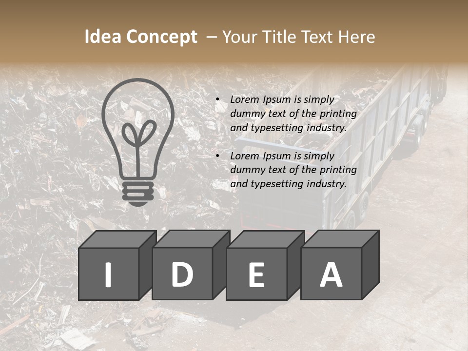 Metal Heavy Docks PowerPoint Template
