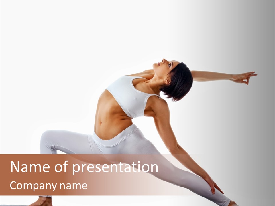 Isolated Pose  PowerPoint Template