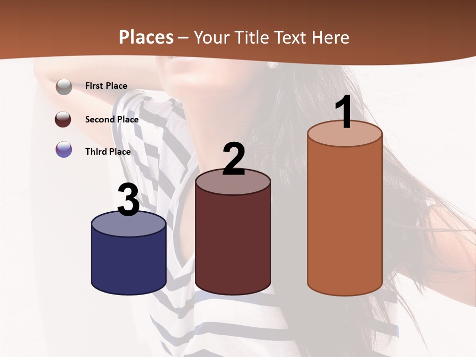 Glamour One Caucasian PowerPoint Template