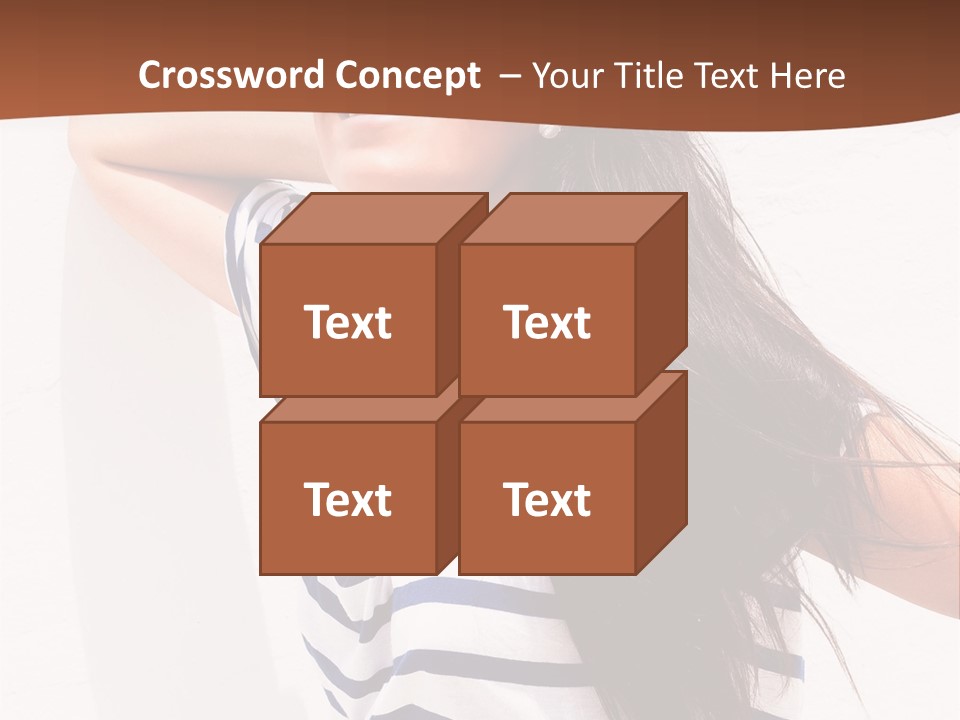 Glamour One Caucasian PowerPoint Template