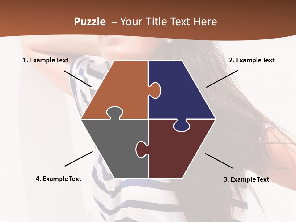 Glamour One Caucasian PowerPoint Template