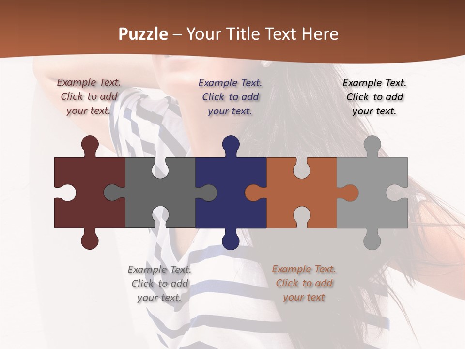 Glamour One Caucasian PowerPoint Template