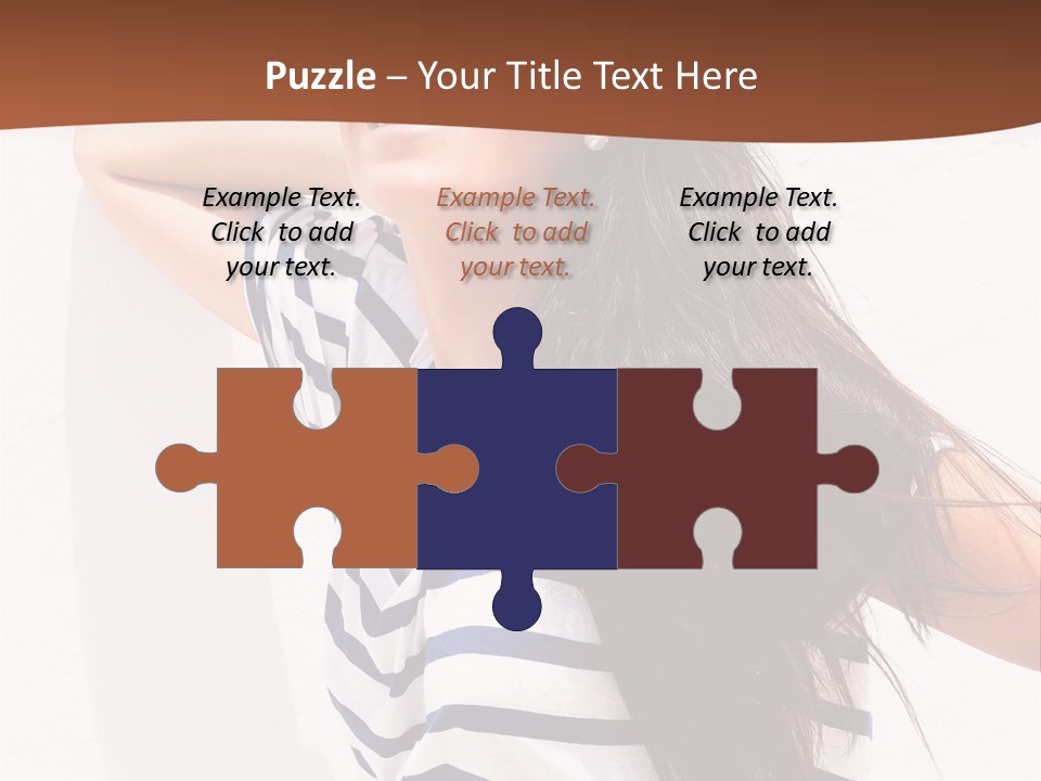 Glamour One Caucasian PowerPoint Template