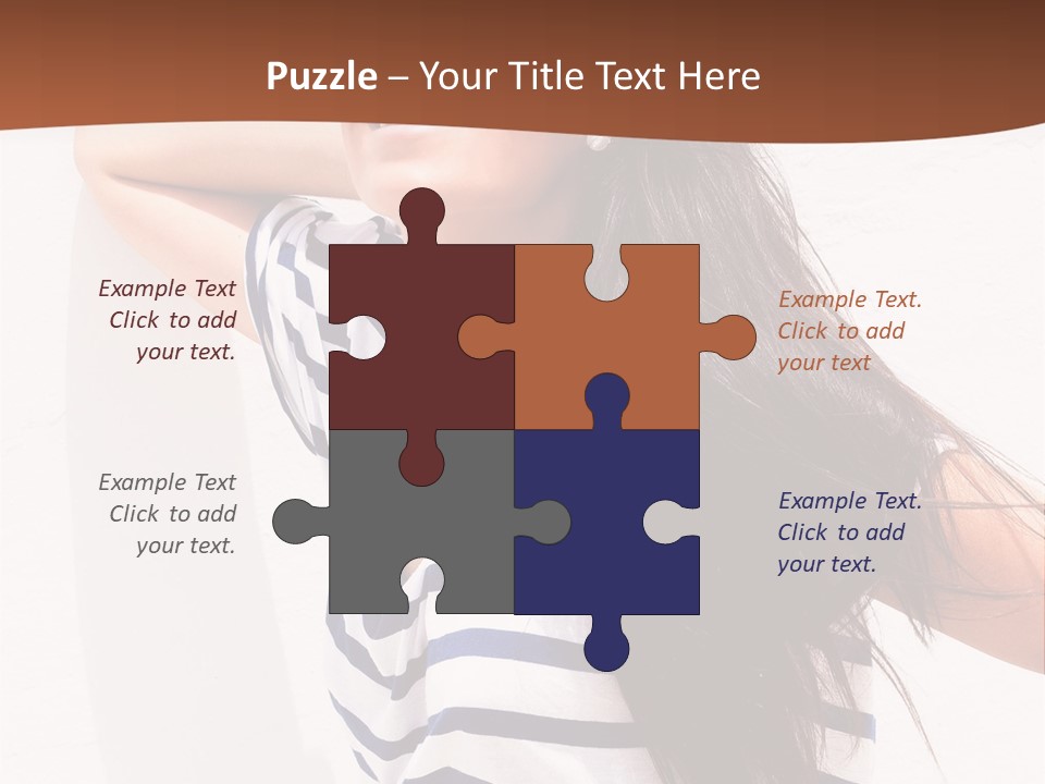 Glamour One Caucasian PowerPoint Template