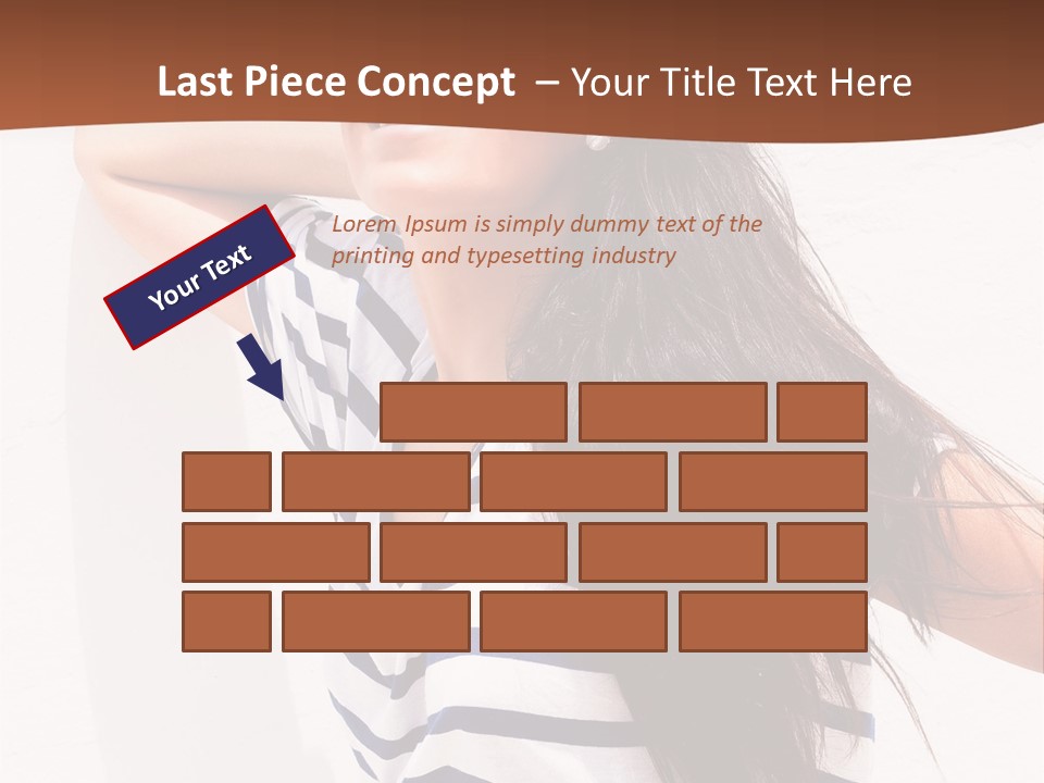 Glamour One Caucasian PowerPoint Template