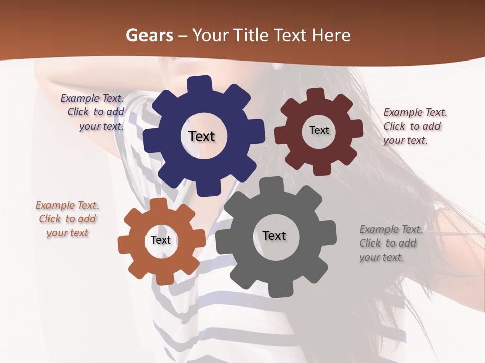 Glamour One Caucasian PowerPoint Template