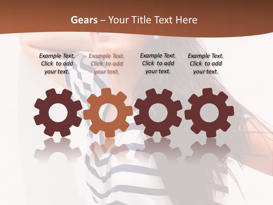 Glamour One Caucasian PowerPoint Template