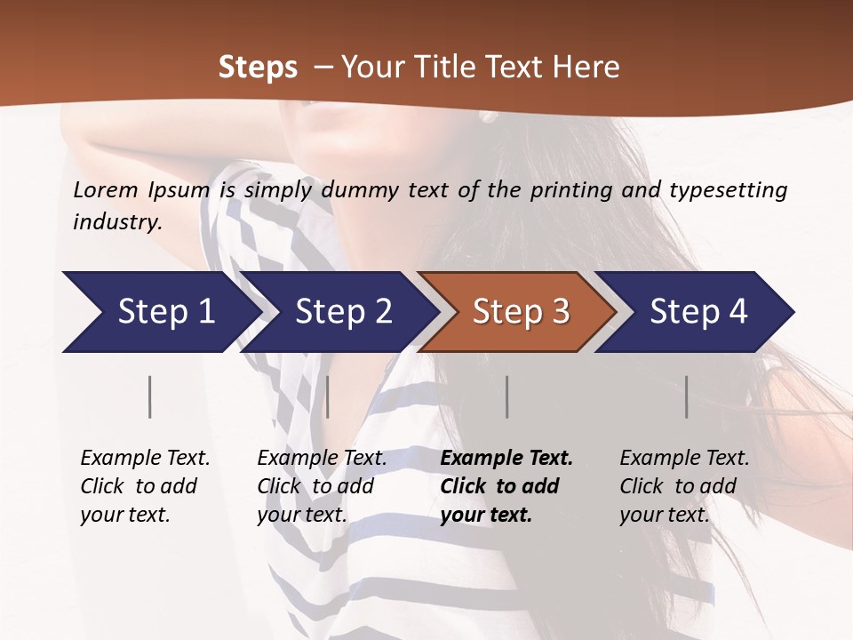 Glamour One Caucasian PowerPoint Template
