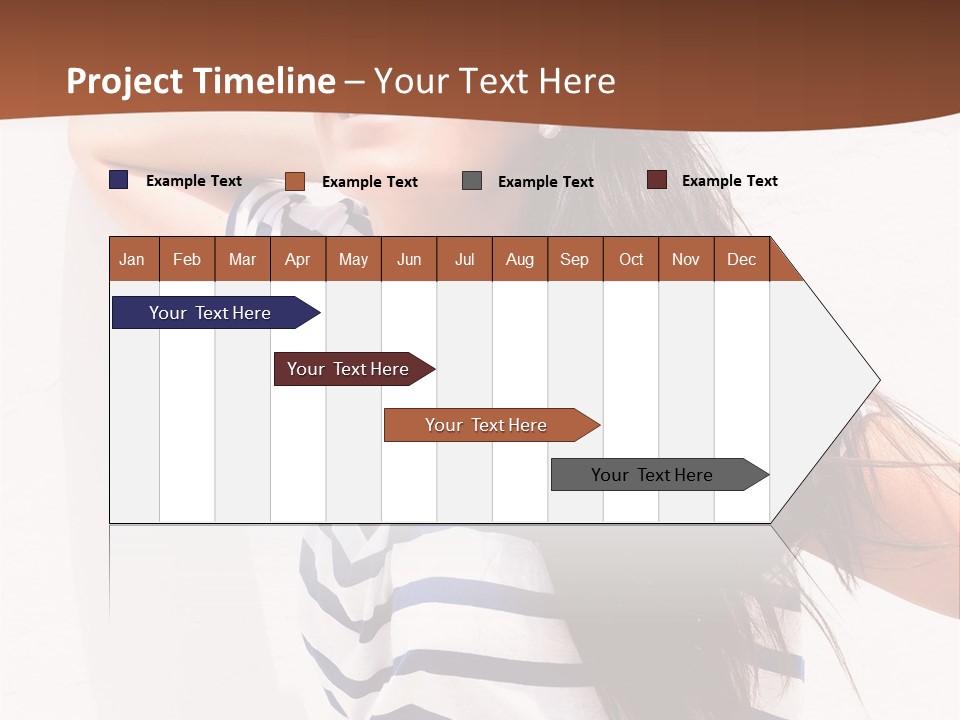 Glamour One Caucasian PowerPoint Template