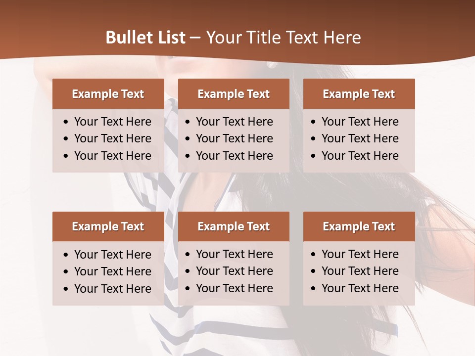 Glamour One Caucasian PowerPoint Template