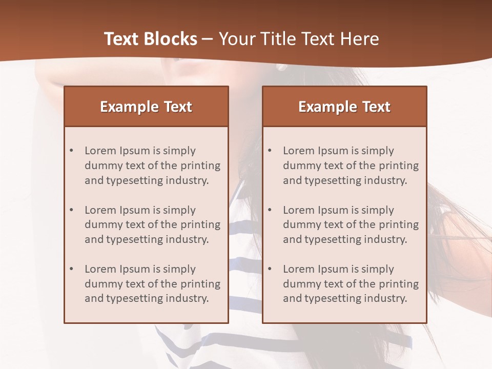 Glamour One Caucasian PowerPoint Template