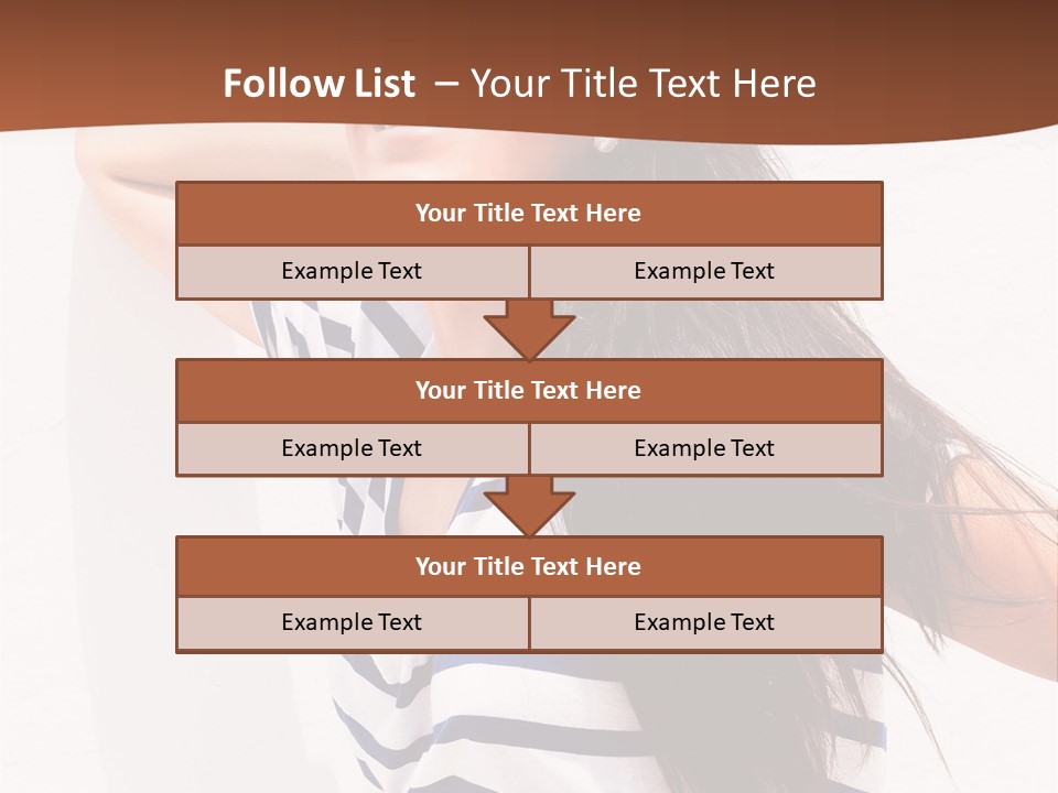 Glamour One Caucasian PowerPoint Template