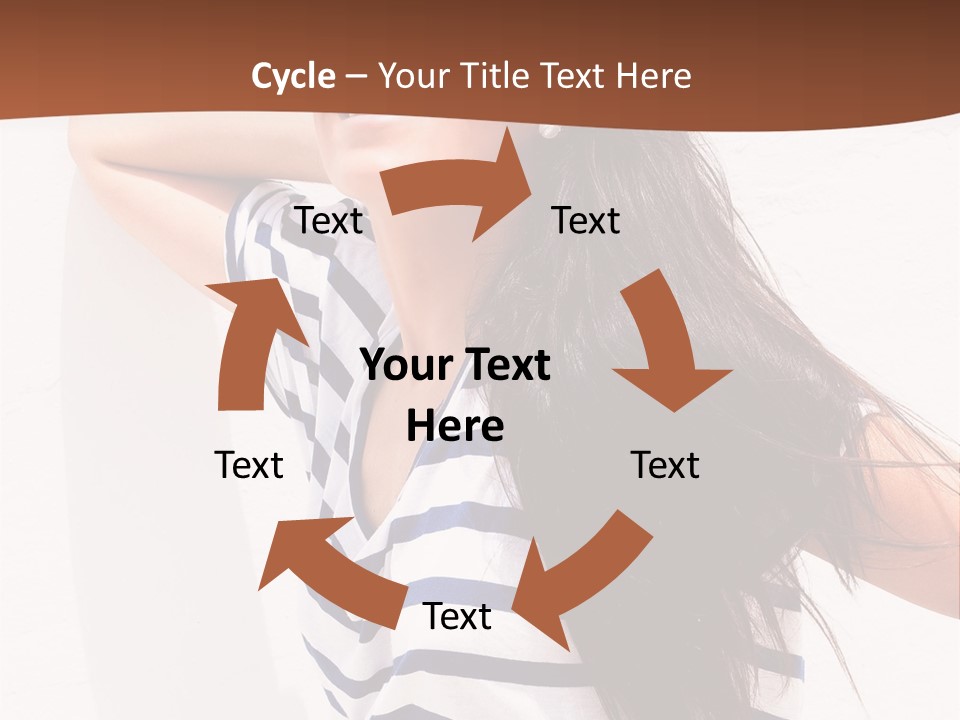 Glamour One Caucasian PowerPoint Template