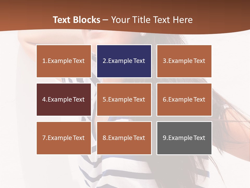 Glamour One Caucasian PowerPoint Template