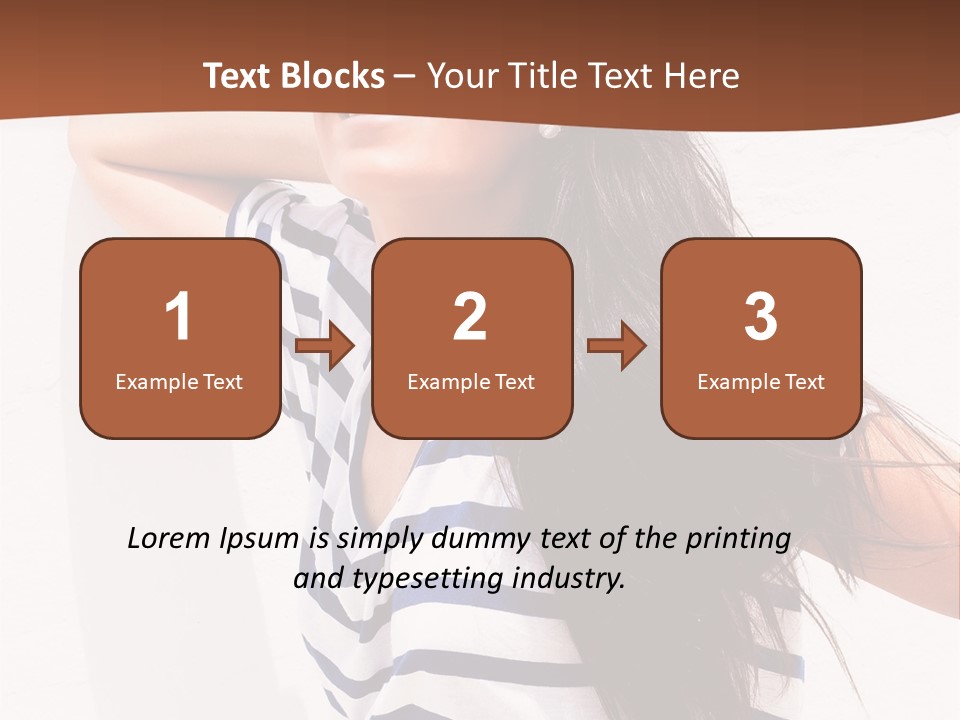 Glamour One Caucasian PowerPoint Template