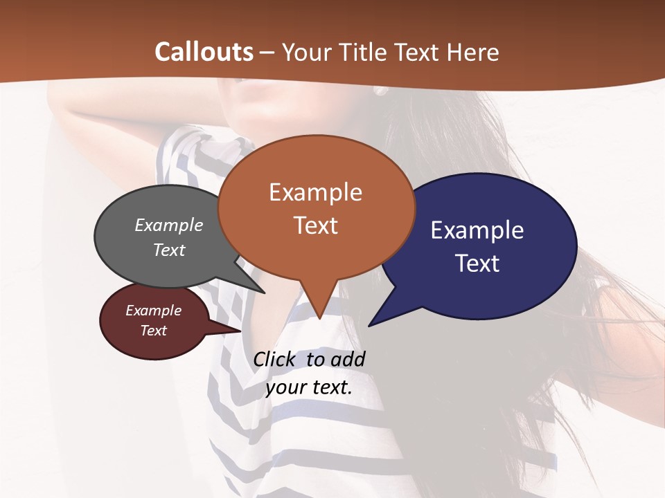 Glamour One Caucasian PowerPoint Template