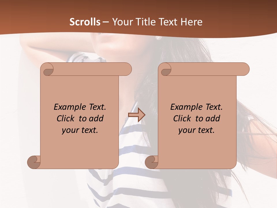 Glamour One Caucasian PowerPoint Template