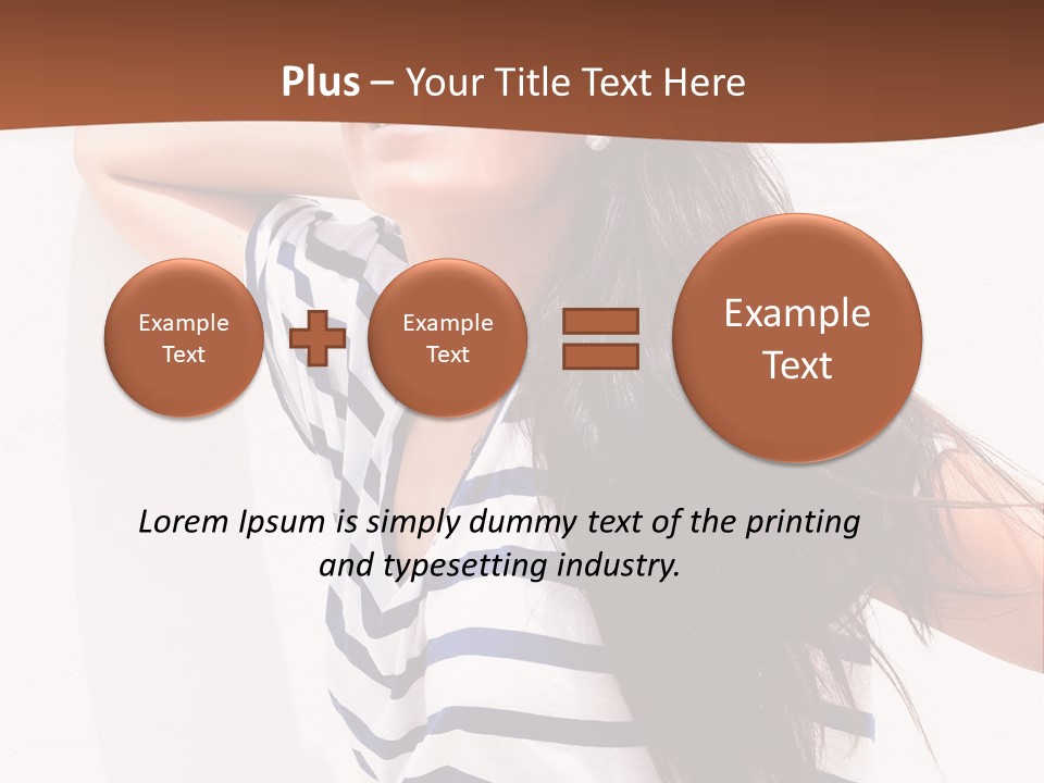Glamour One Caucasian PowerPoint Template