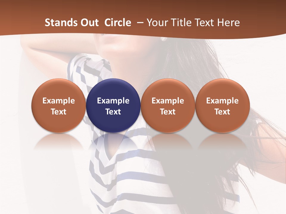 Glamour One Caucasian PowerPoint Template