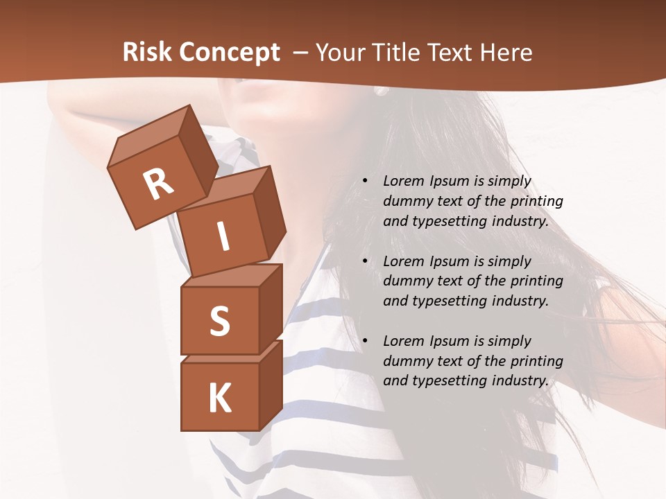 Glamour One Caucasian PowerPoint Template