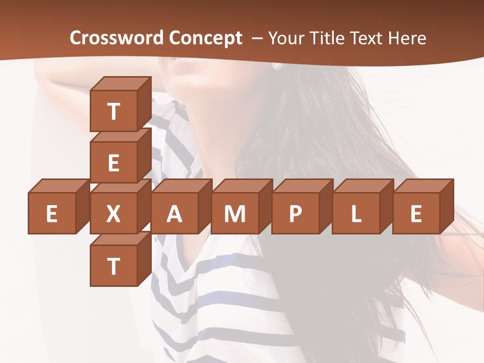 Glamour One Caucasian PowerPoint Template