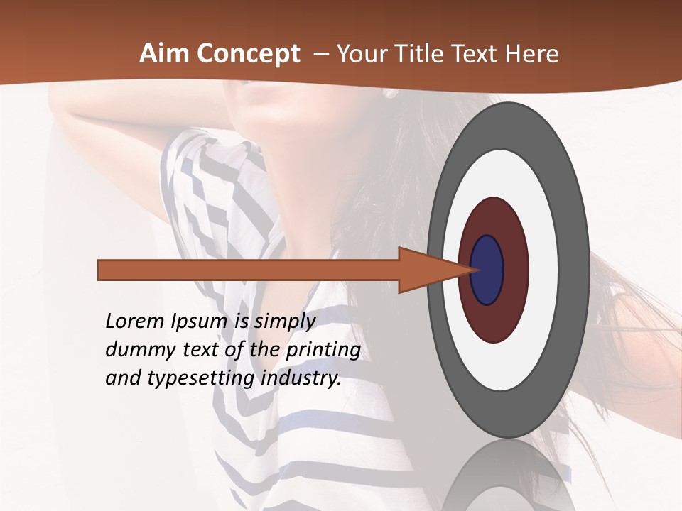 Glamour One Caucasian PowerPoint Template