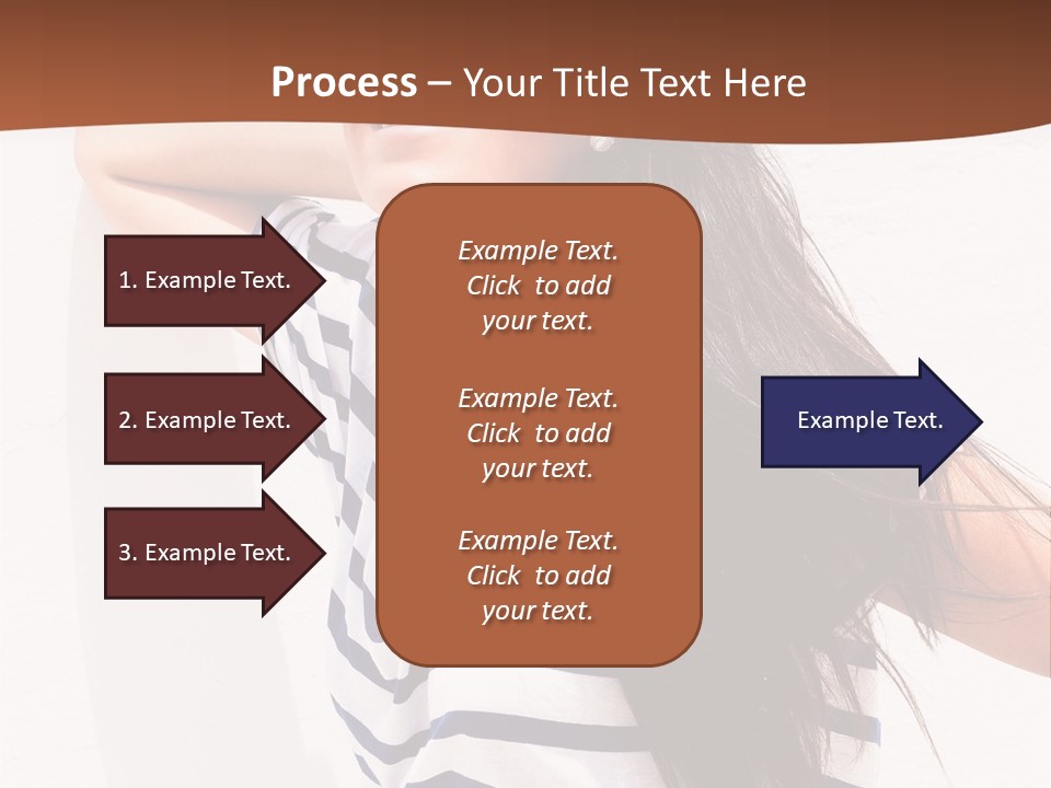 Glamour One Caucasian PowerPoint Template
