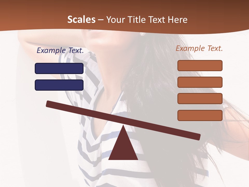 Glamour One Caucasian PowerPoint Template