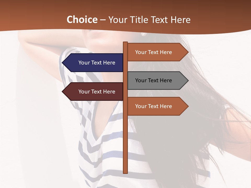 Glamour One Caucasian PowerPoint Template