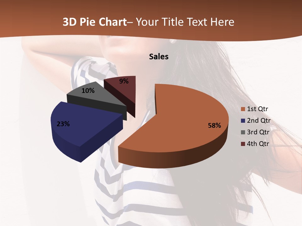 Glamour One Caucasian PowerPoint Template