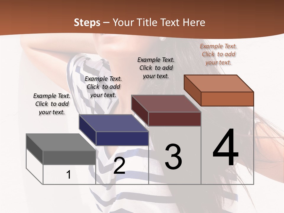 Glamour One Caucasian PowerPoint Template