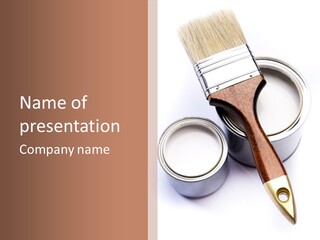 Silver Interior Isolated PowerPoint Template