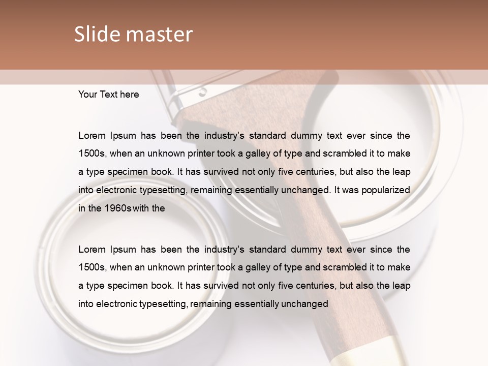 Silver Interior Isolated PowerPoint Template