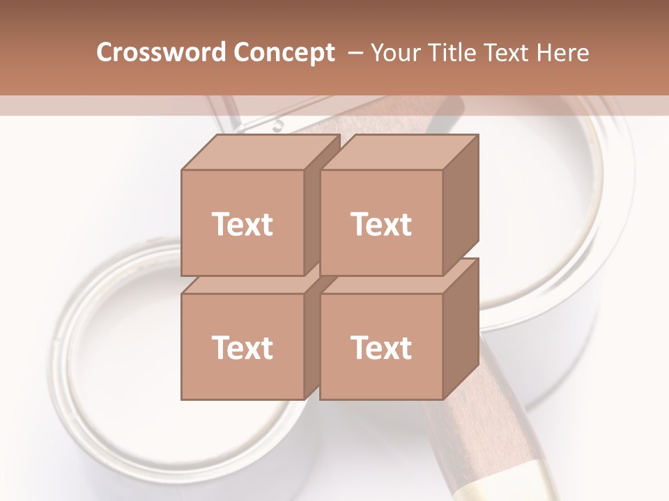 Silver Interior Isolated PowerPoint Template