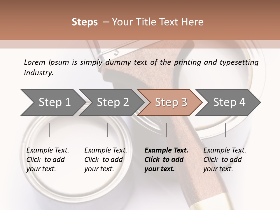 Silver Interior Isolated PowerPoint Template