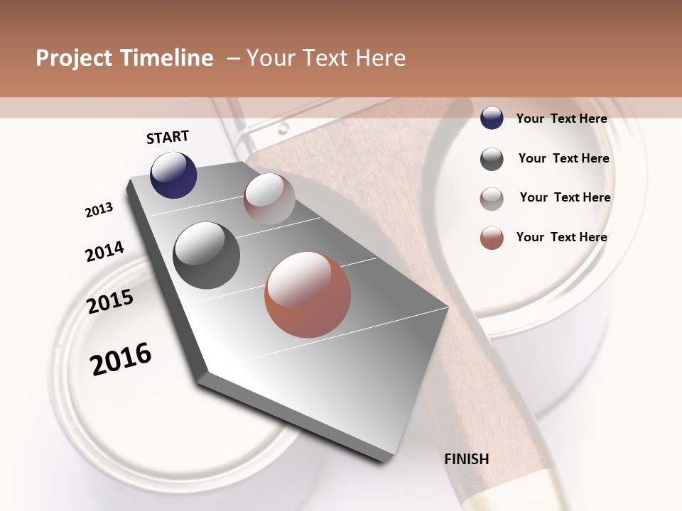 Silver Interior Isolated PowerPoint Template
